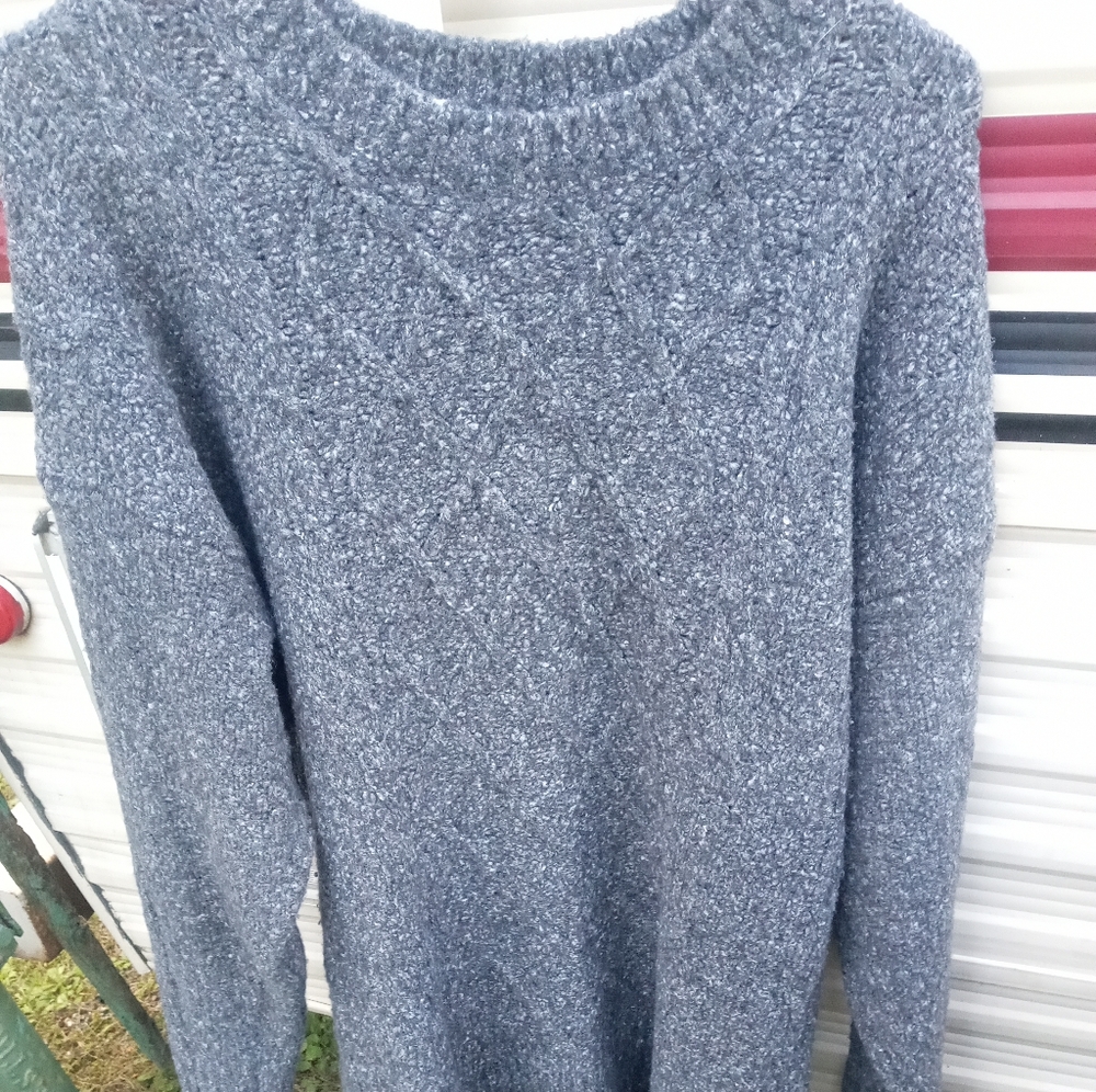 Cozy Gray Knit Sweater